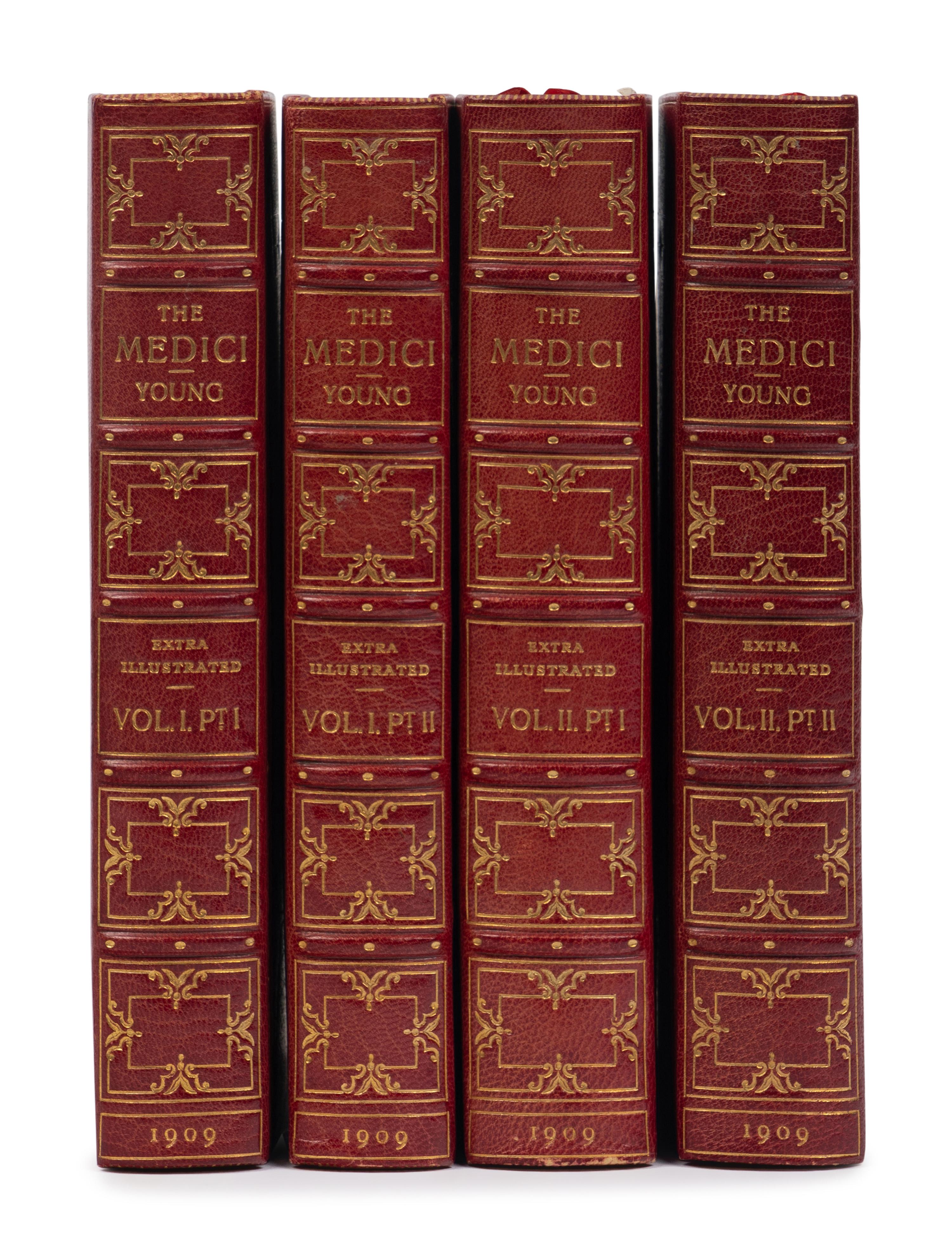 [BINDING]. YOUNG, George Frederic, Col. (1846-1919). The Medici . London: John Murray, 1909.