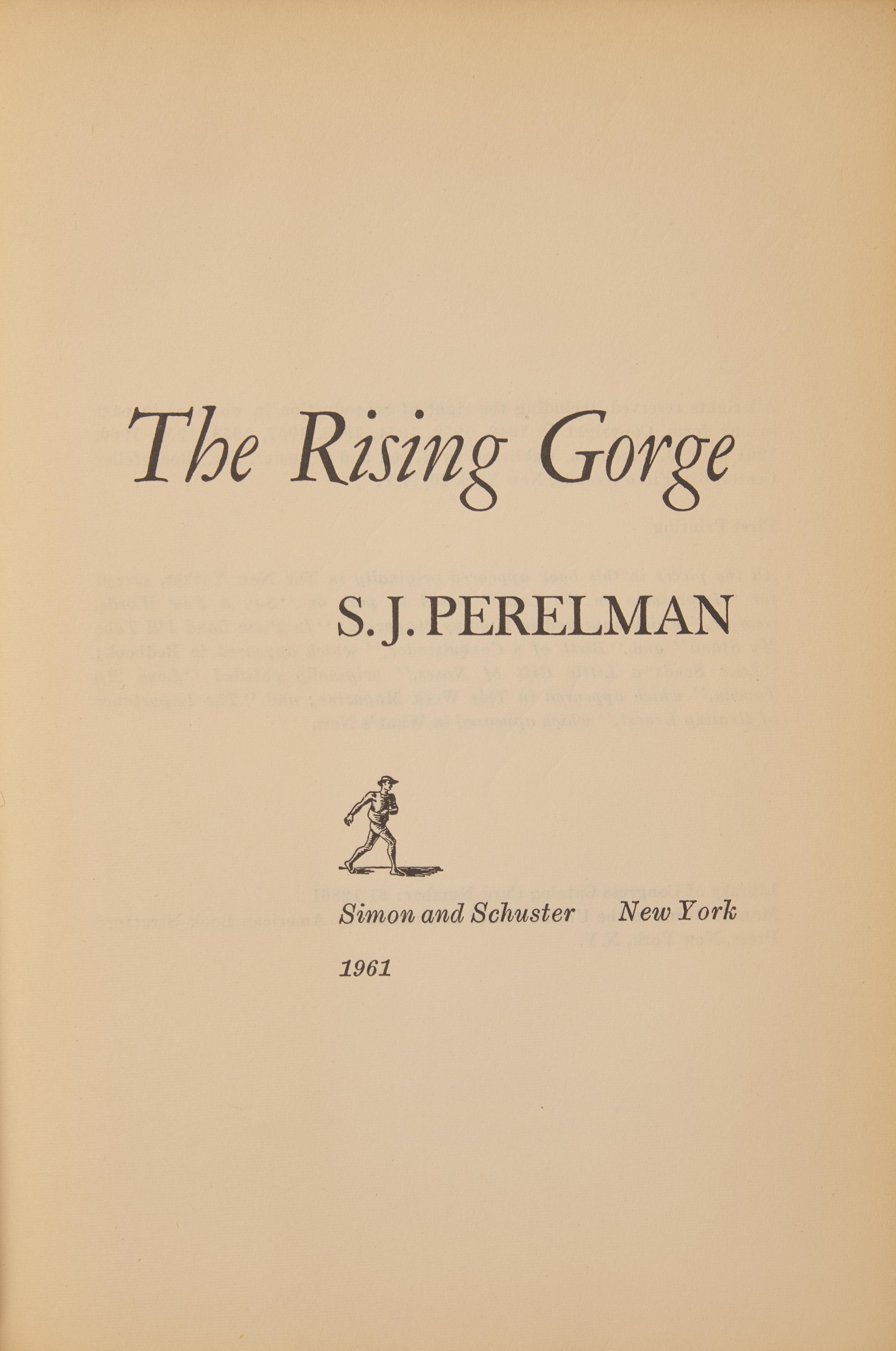 [Literature] Perelman, S.J. The Rising Gorge
