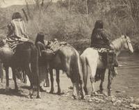Edward S. Curtis (1868-1952) Apaches at the Ford, 1904