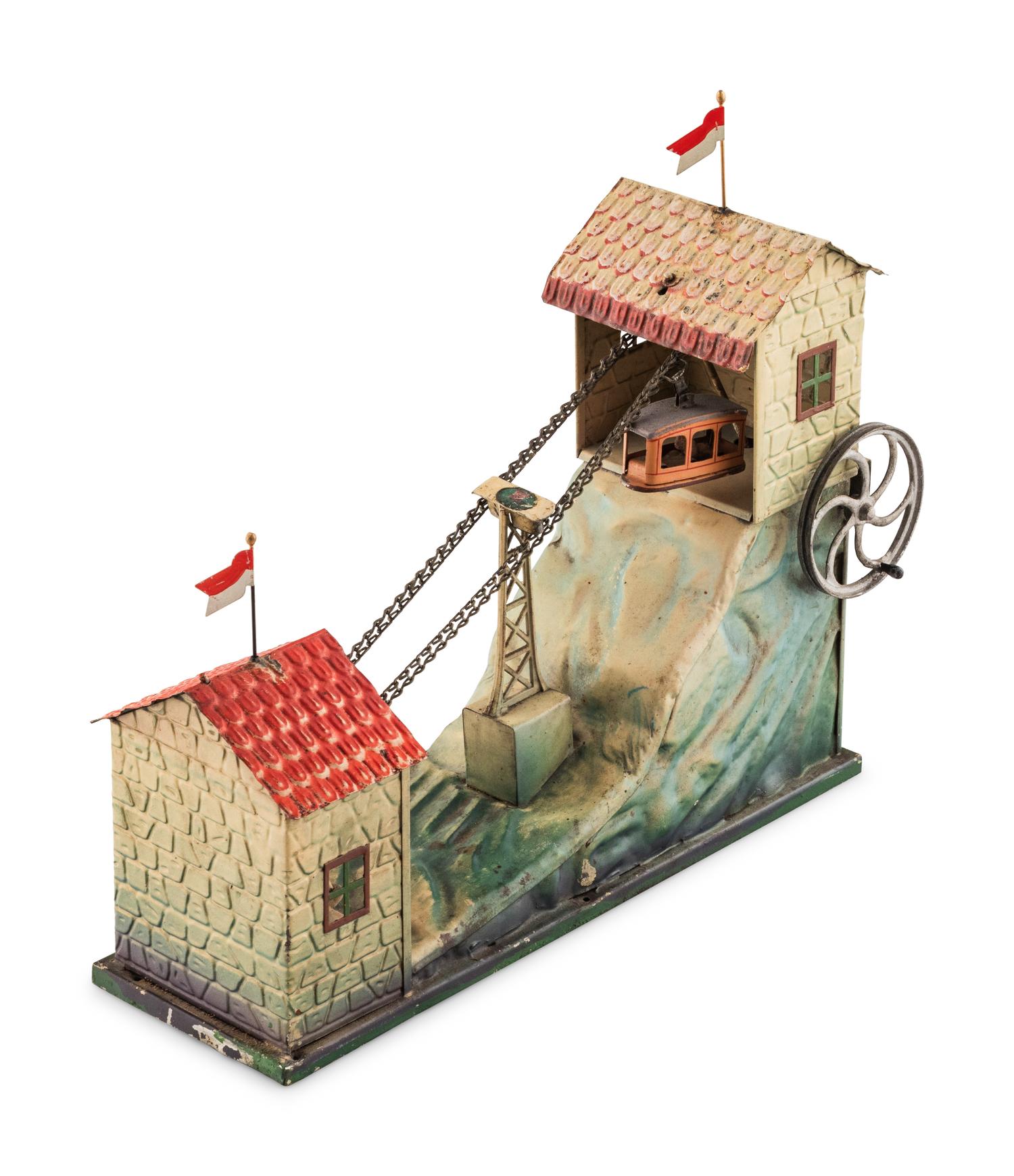 A German Hand Crank Gondola Toy
