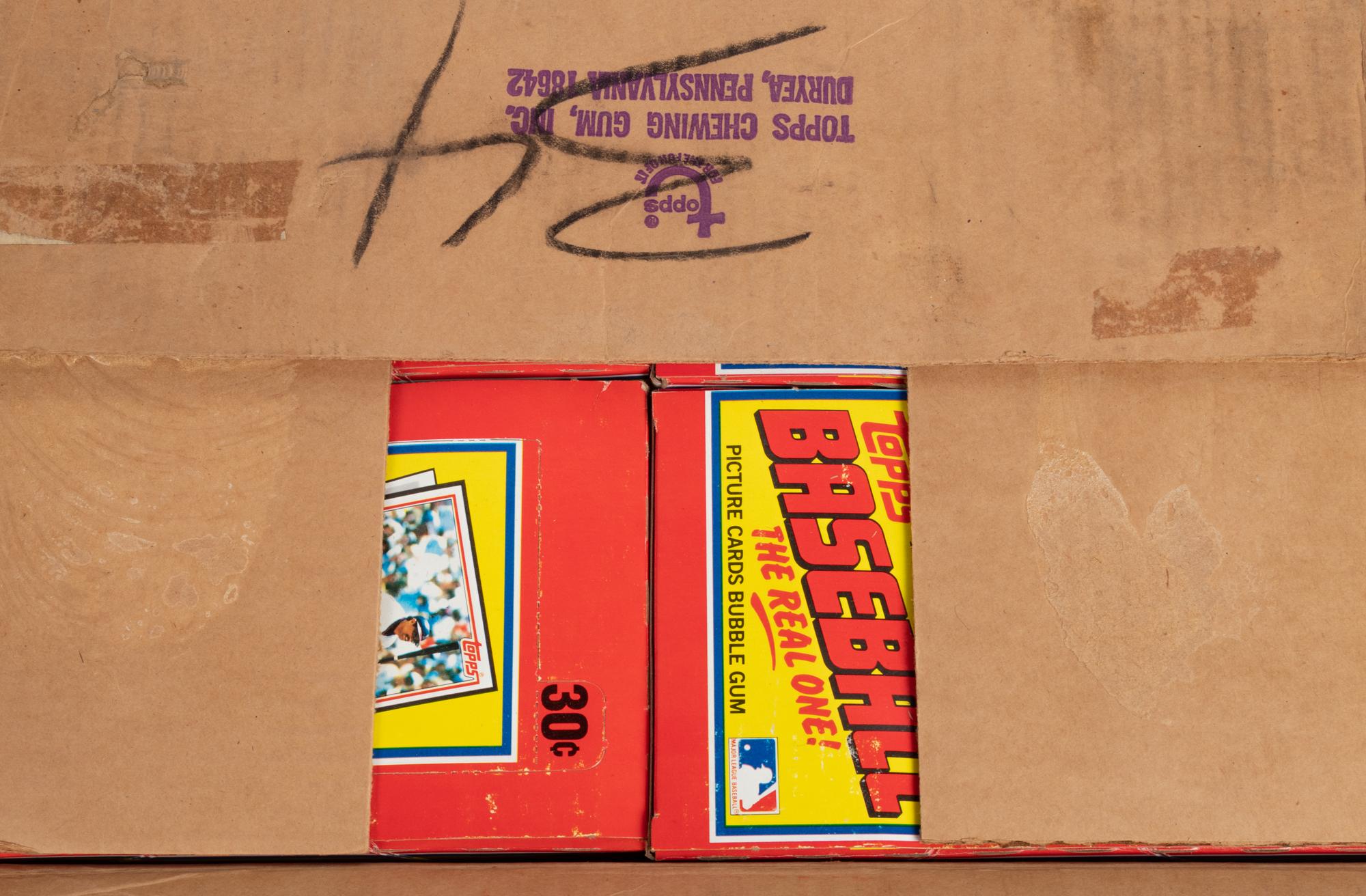 A Rare Case of 1983 Topps Michigan Test Pack Baseball Cards (20 Unopened Boxes, No. 366-83)