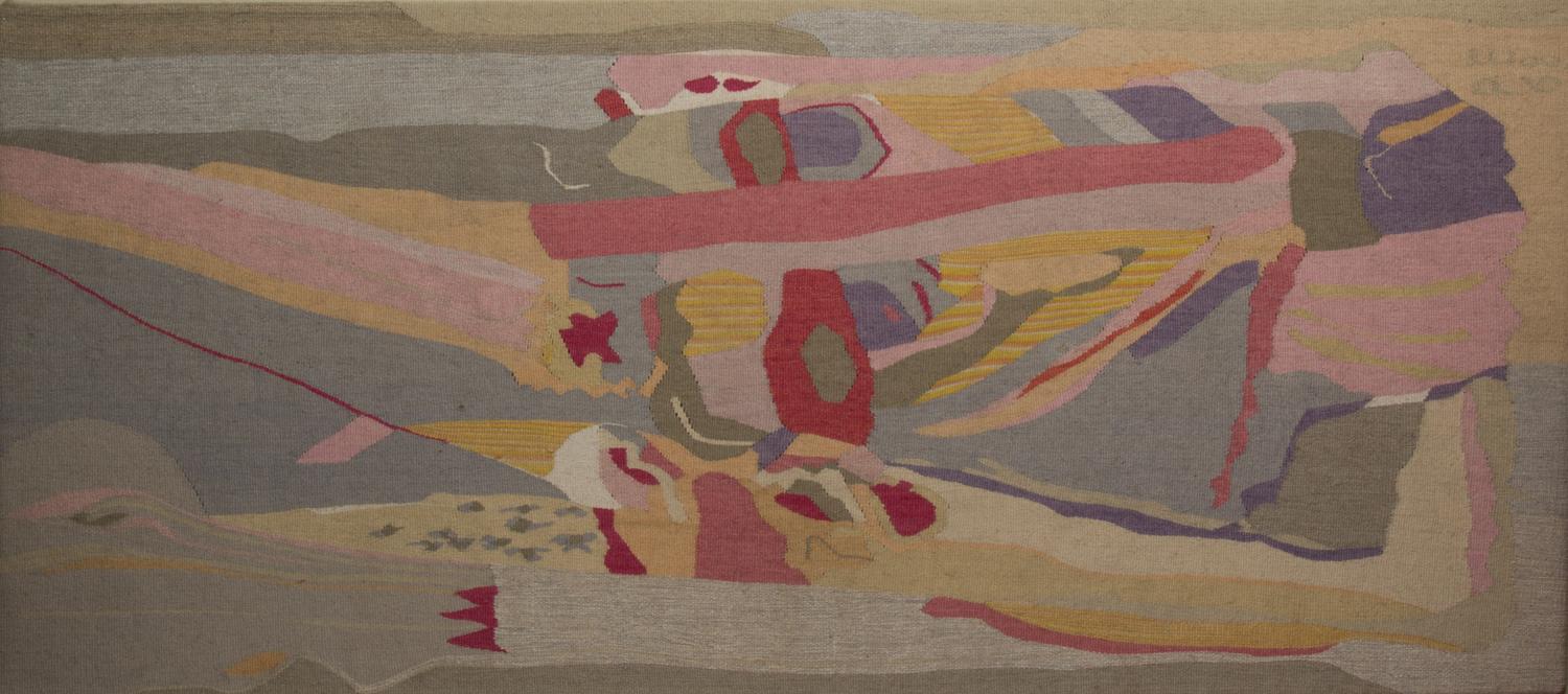 A Contemporary Tapestry Panel, Height 59 x width 26 inches.