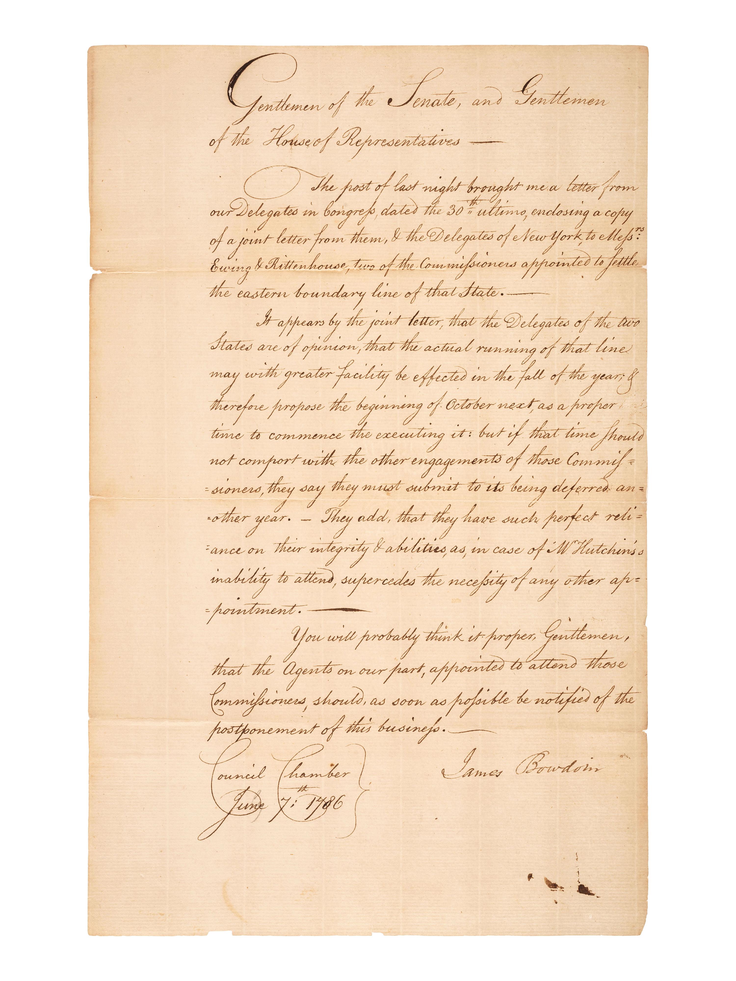 [CONTINENTAL CONGRESS]. A collection of signatures from delegates to the Continental Congress, 1764-1815, comprising: