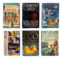 ECO, Umberto (1932-2016). A group of 6 works by Eco’s, MOST FIRST AMERICAN EDITIONS, comprising: