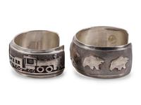 Pair of Sterling Silver Cuff Bracelets