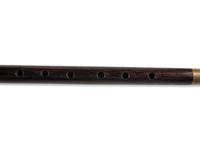 Pre-Civil War, or war-era unmarked rosewood fife.