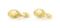 A Pair of Handmade 22 Karat Yellow Gold Cufflinks, Jean Stark, 7.20 dwts.