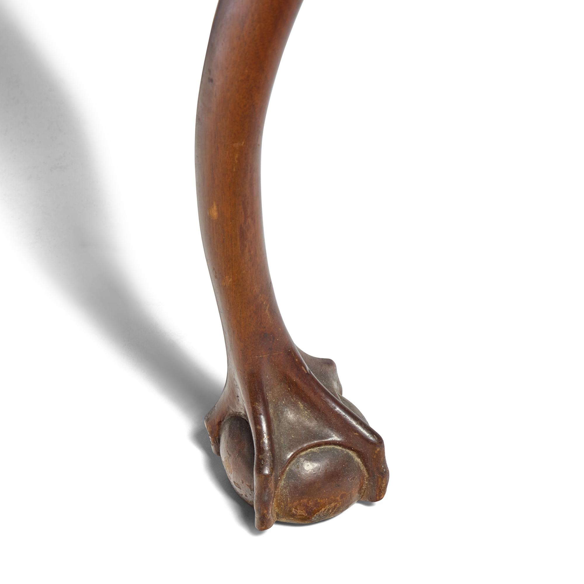 A Chippendale Carved Walnut Drop-Leaf Dining Table