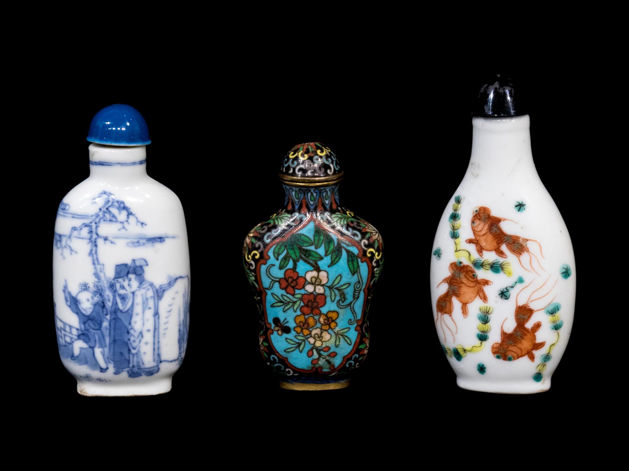 Three Chinese Snuff Bottles