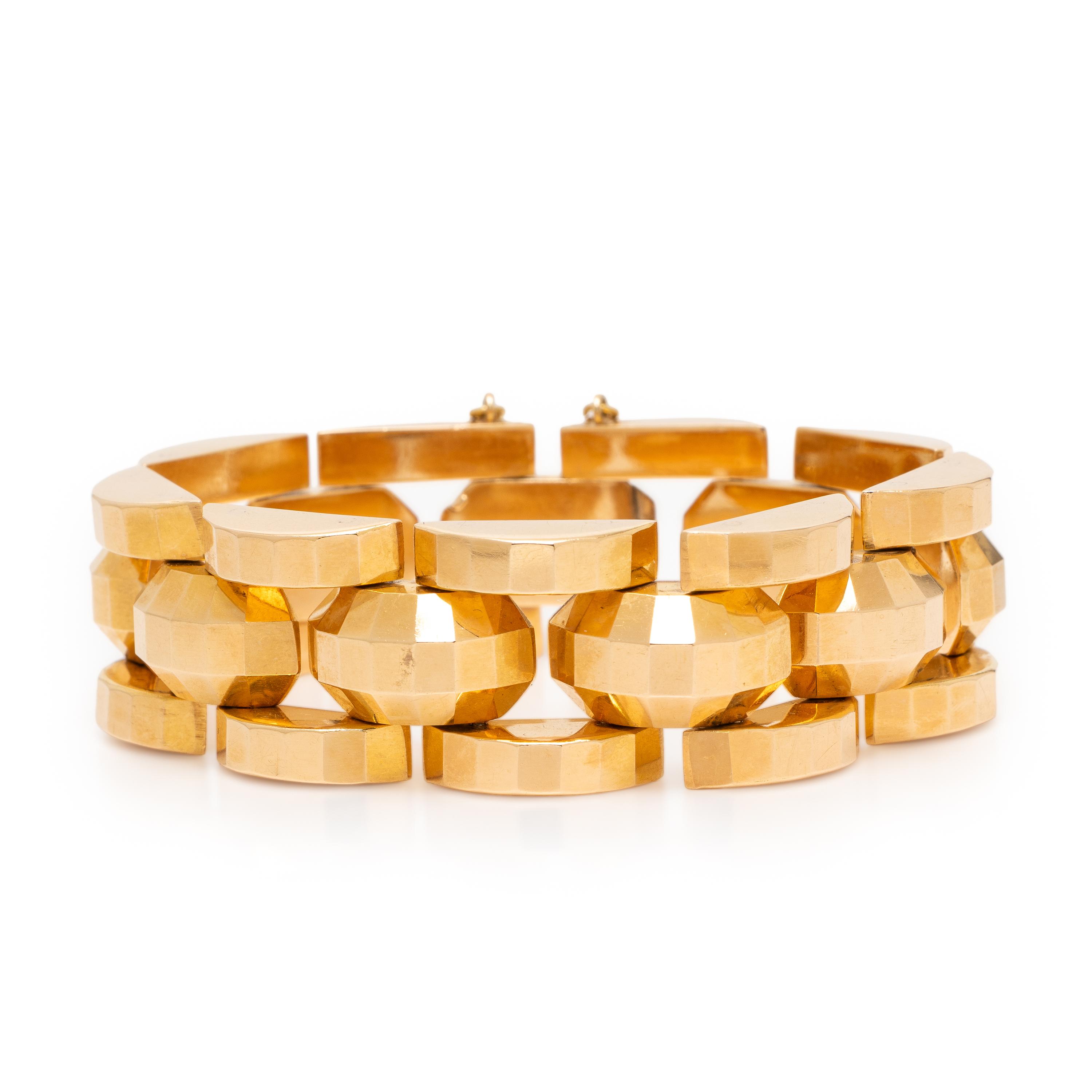 Yellow Gold Fancy Link Bracelet