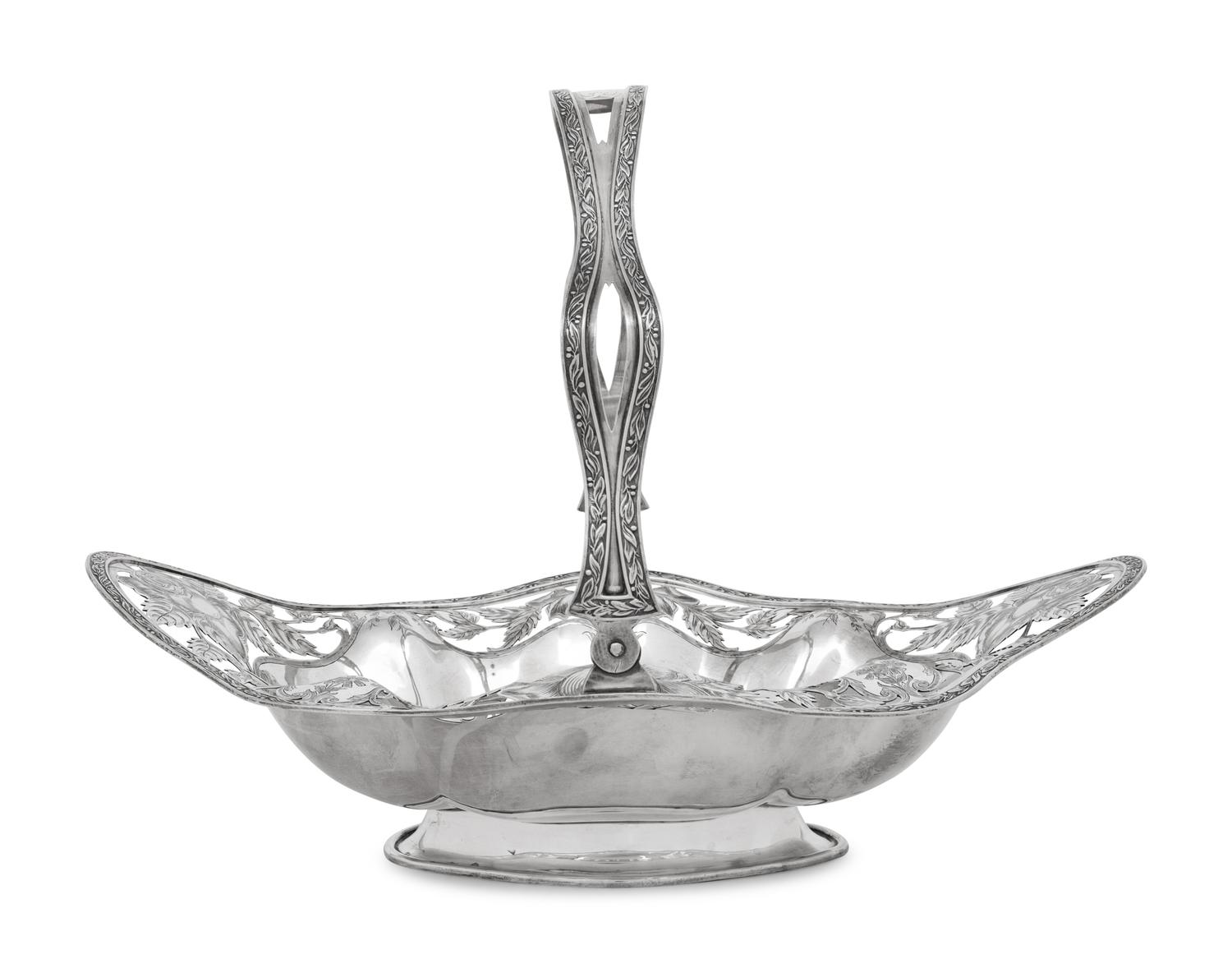 An American Silver Centerpiece Basket
