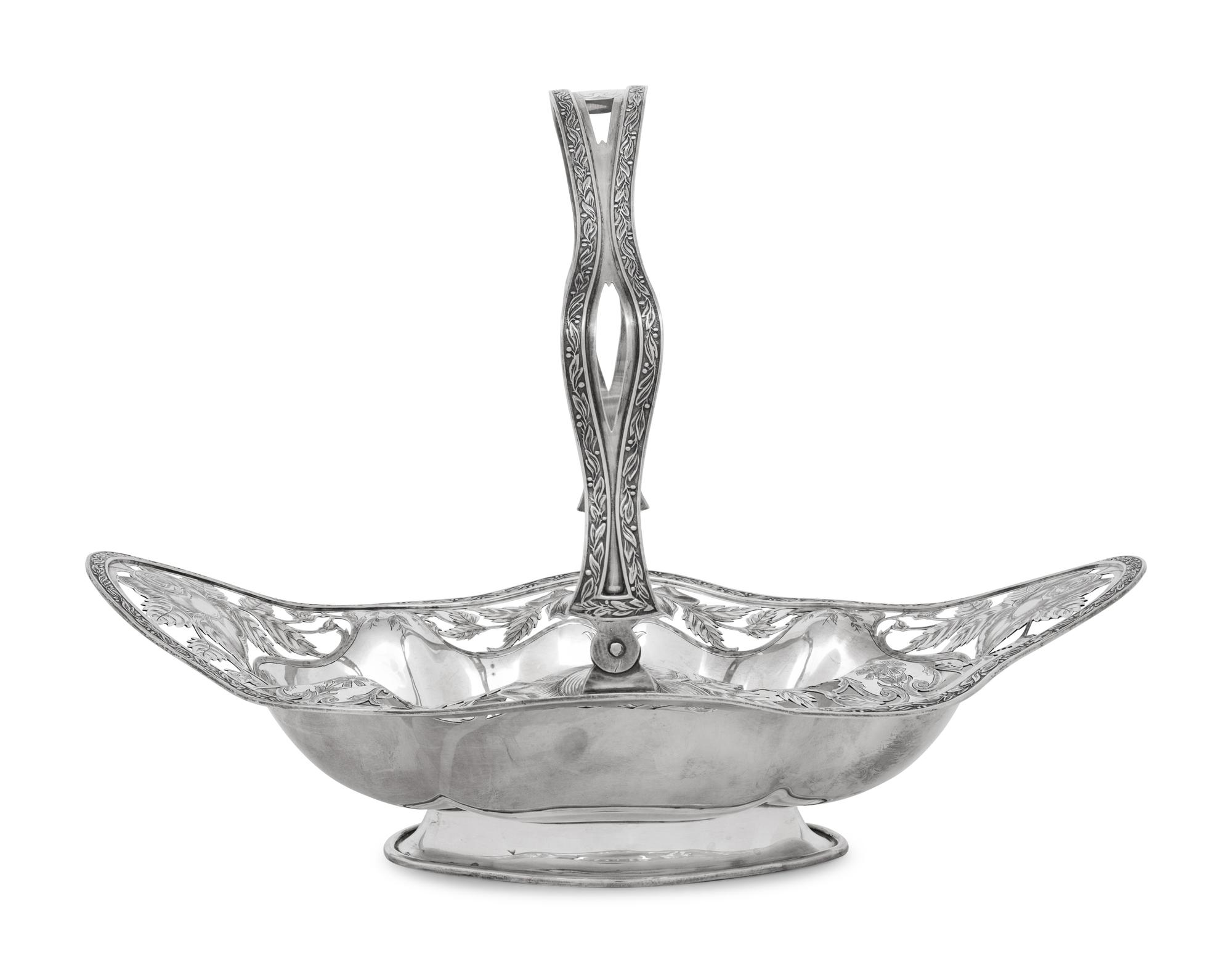 An American Silver Centerpiece Basket