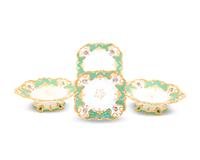 An English Porcelain Part Dessert Service — SECOND QUARTER 19TH CENTURY