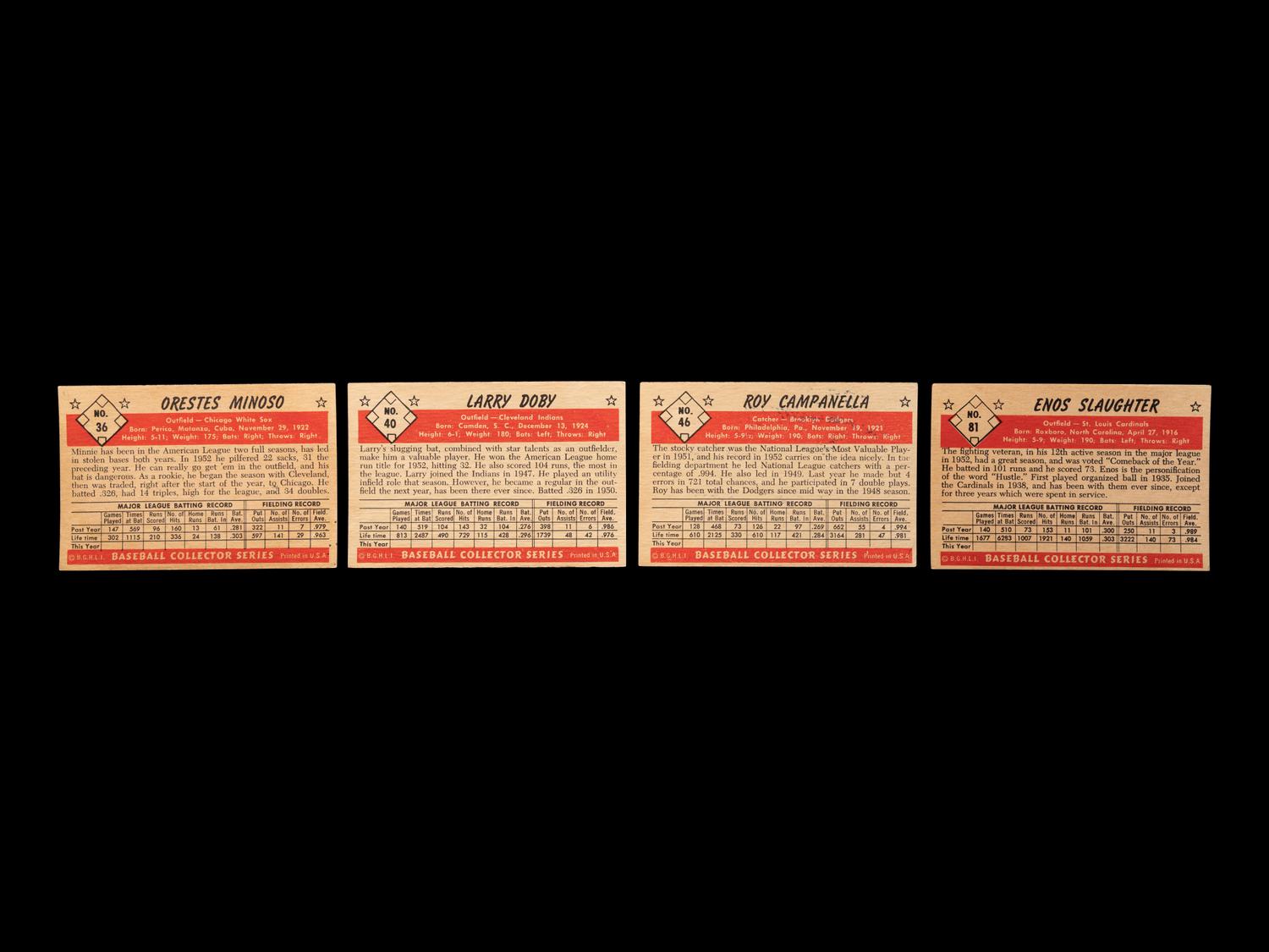 A Group of 96 Signed Autograph 1953 Bowman Baseball Cards Including Multiple Hall of Famers,