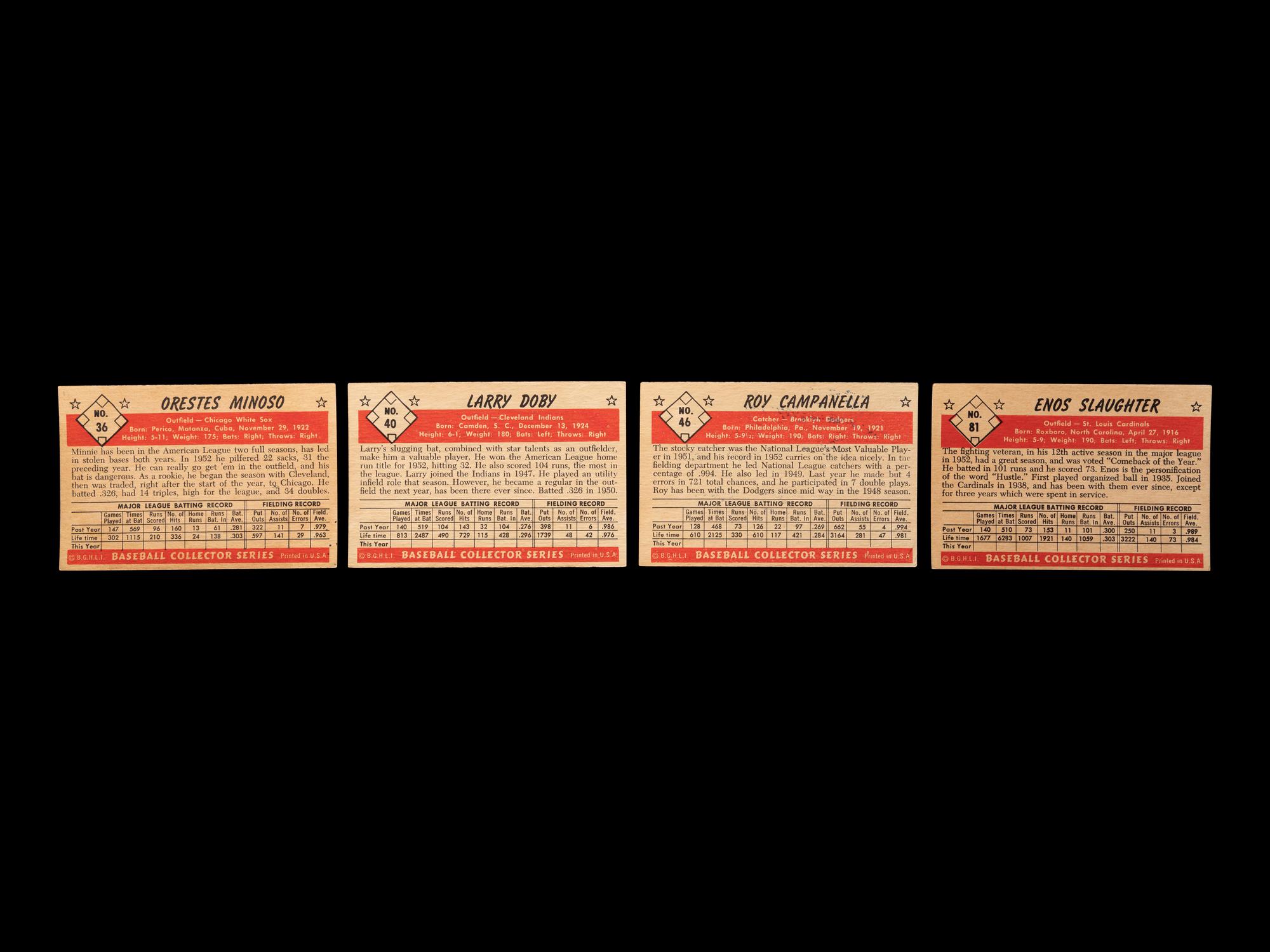 A Group of 96 Signed Autograph 1953 Bowman Baseball Cards Including Multiple Hall of Famers,