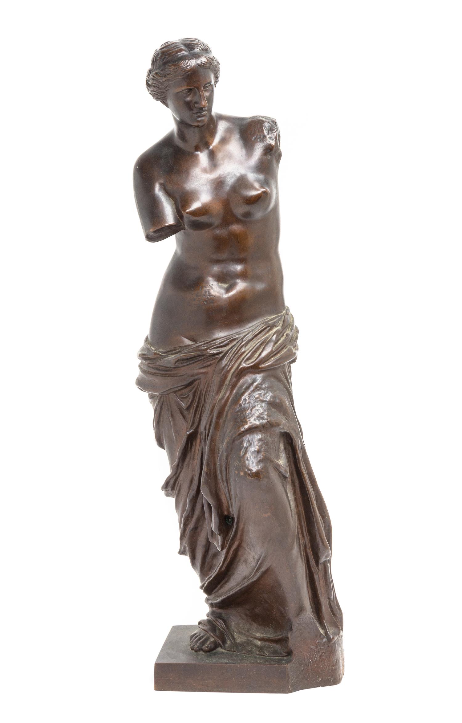 A French Bronze Figure, RON SAUVAGE (19TH/20TH CENTURY), Height 27 1/4 inches. — RON SAUVAGE (19TH/20TH CENTURY),