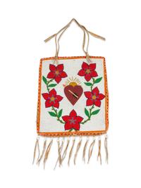 Plateau Beaded Pictorial Flat Bag