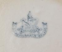 A Partial Belleek Cone Tea Service, Height of teapot 4 1/2 inches.