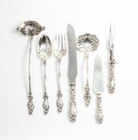 A Group of American Silver Serving Articles, Whiting Mfg. Co., New York, NY, Lily pattern, comprising: 1 soup ladle 1 sauce ladle 1 ser