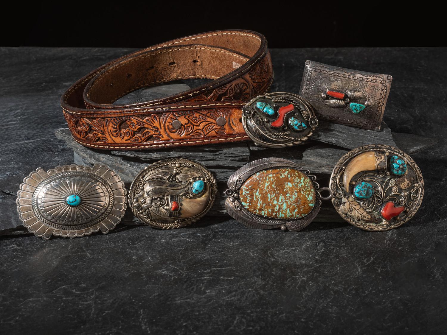 Navajo Belt Buckles