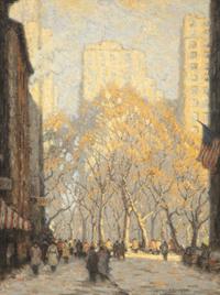 Autumn Sunlight, Rittenhouse Square, Philadelphia