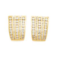 YELLOW GOLD AND DIAMOND RING AND EARRINGS