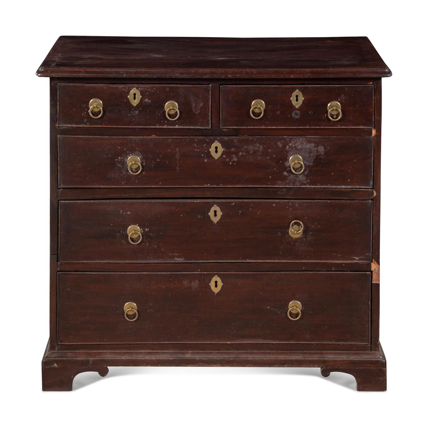 A George III Oak Chest of Drawers