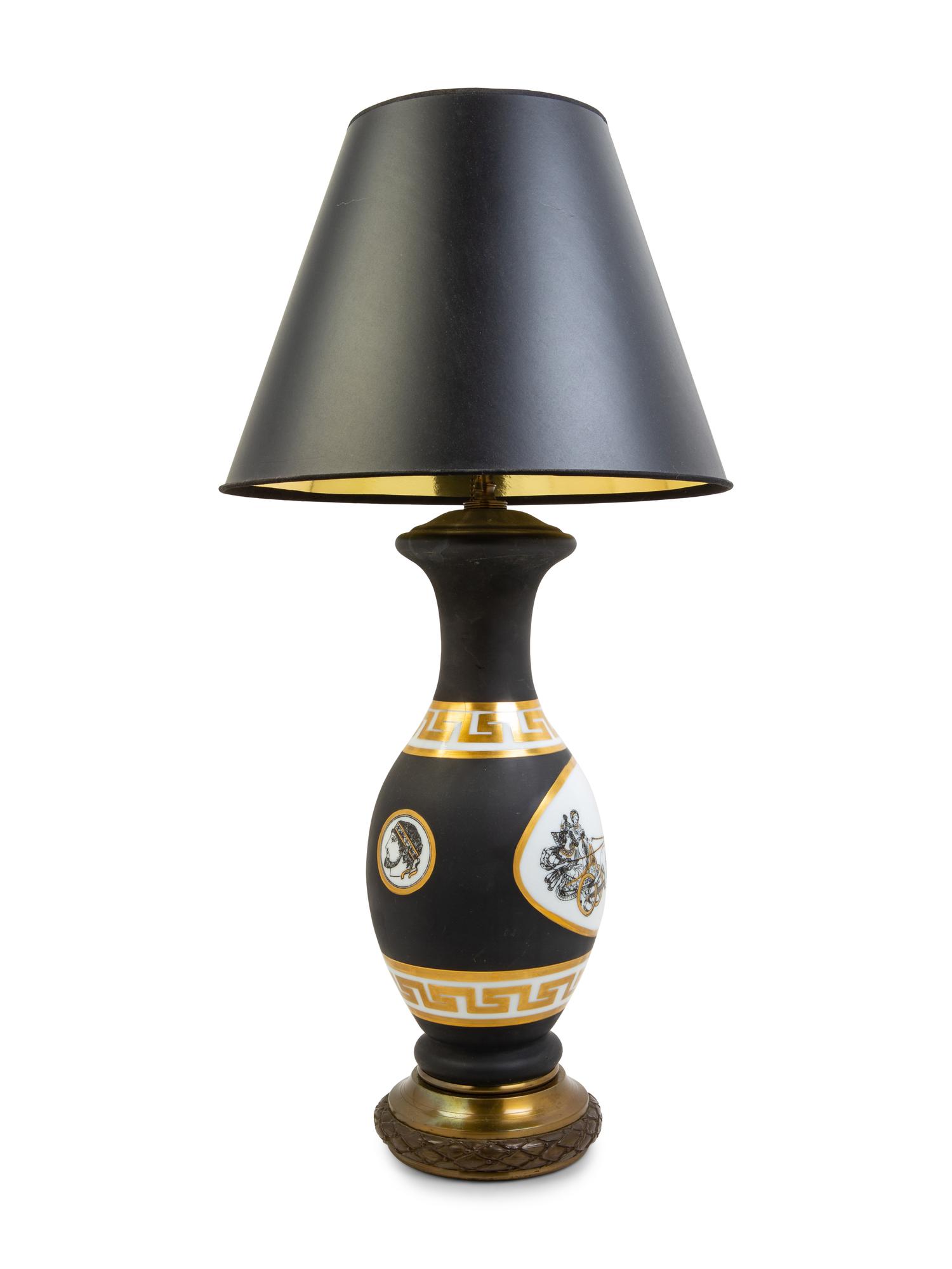 A Paris Porcelain Lamp