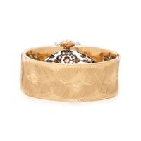 BICOLOR GOLD AND DIAMOND BANGLE BRACELET