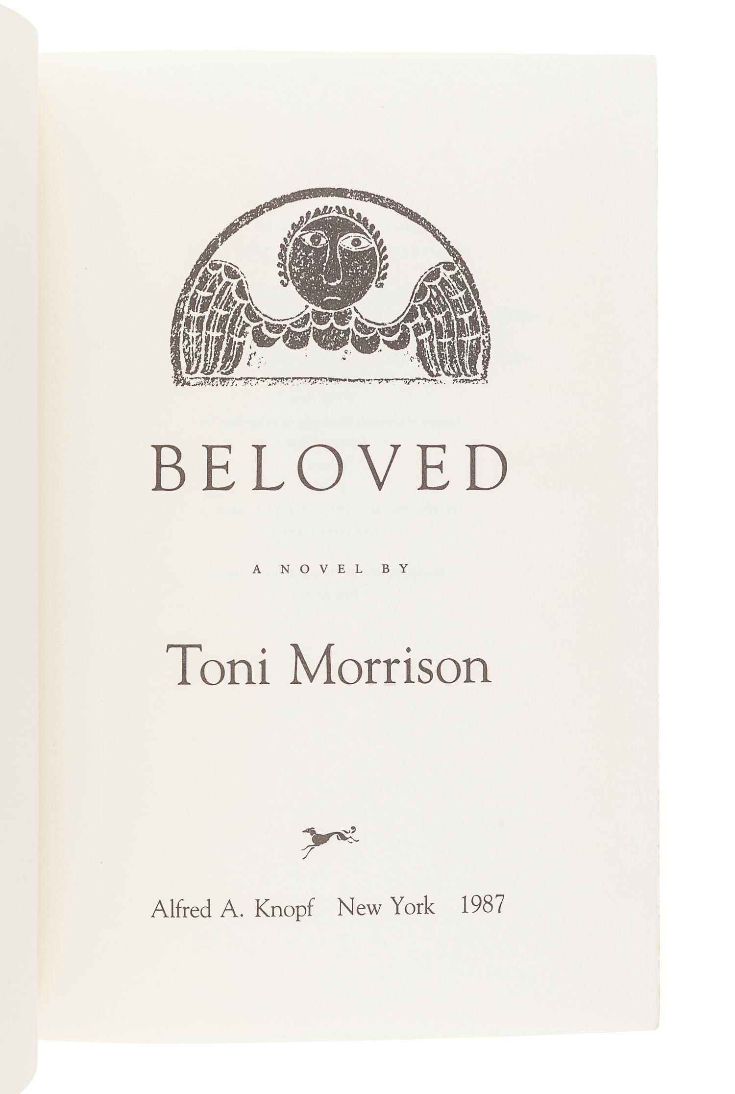 [MORRISON, Toni (1931-2019).] A Group of 3 FIRST EDITIONS SIGNED BY MORRISON, comprising: