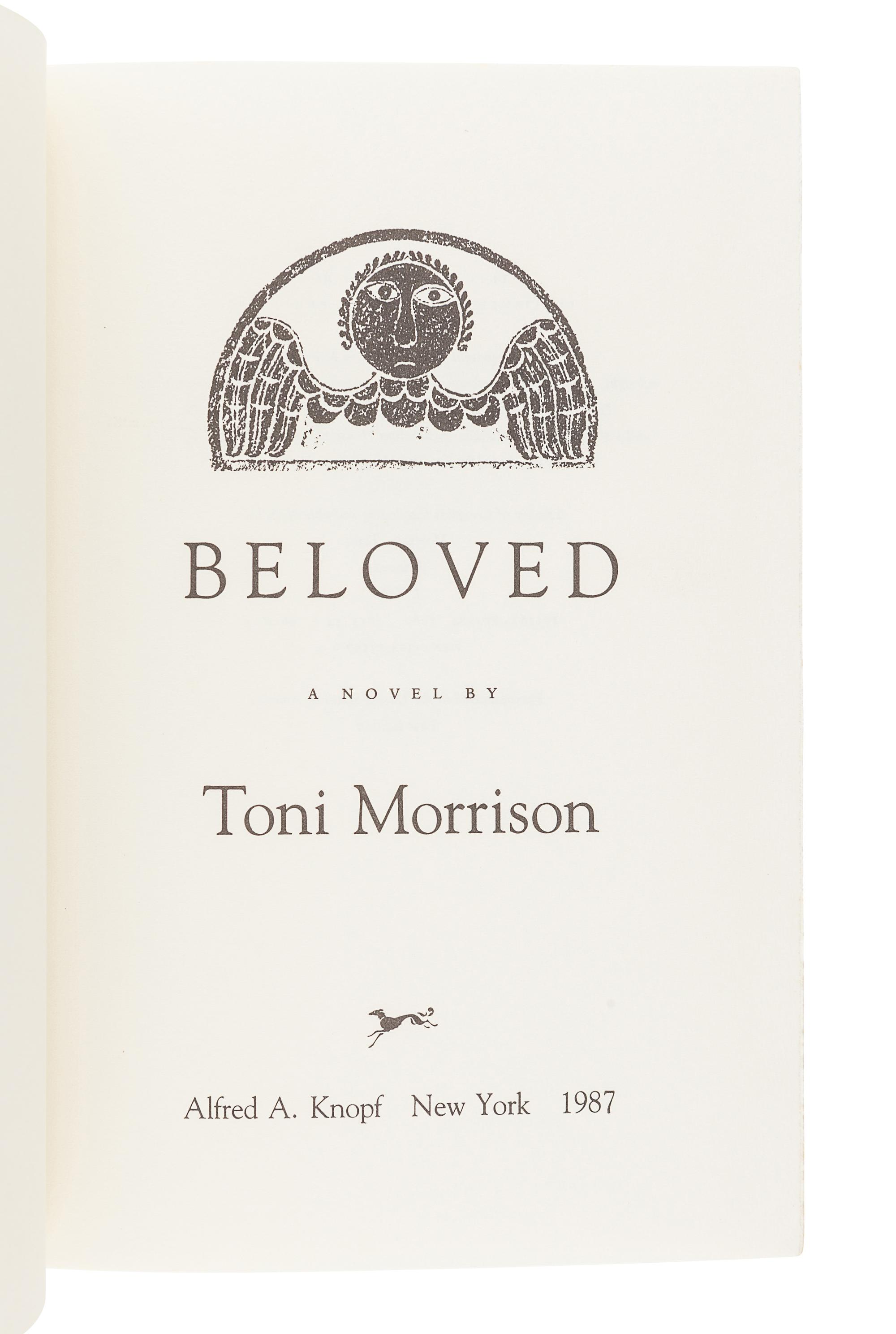 [MORRISON, Toni (1931-2019).] A Group of 3 FIRST EDITIONS SIGNED BY MORRISON, comprising: