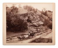[WESTERN AMERICANA]. GRABILL, John C.H. (1849-1903), photographer. Tallyho Coaching. Sioux City party Coaching at the Great Hot Springs of Dakota. [South Dakota], 1889.