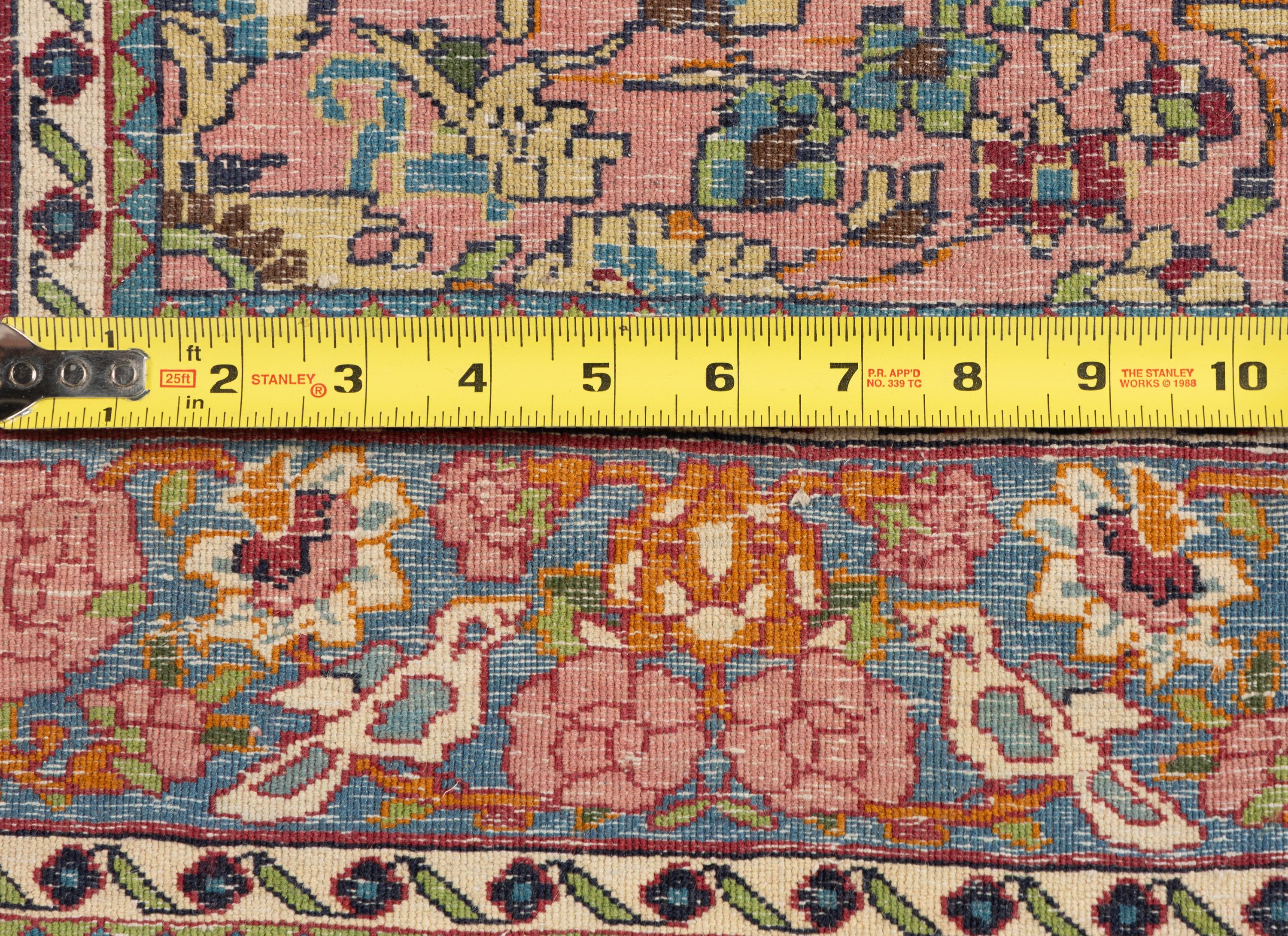 A Kirman Silk and Wool Prayer Rug