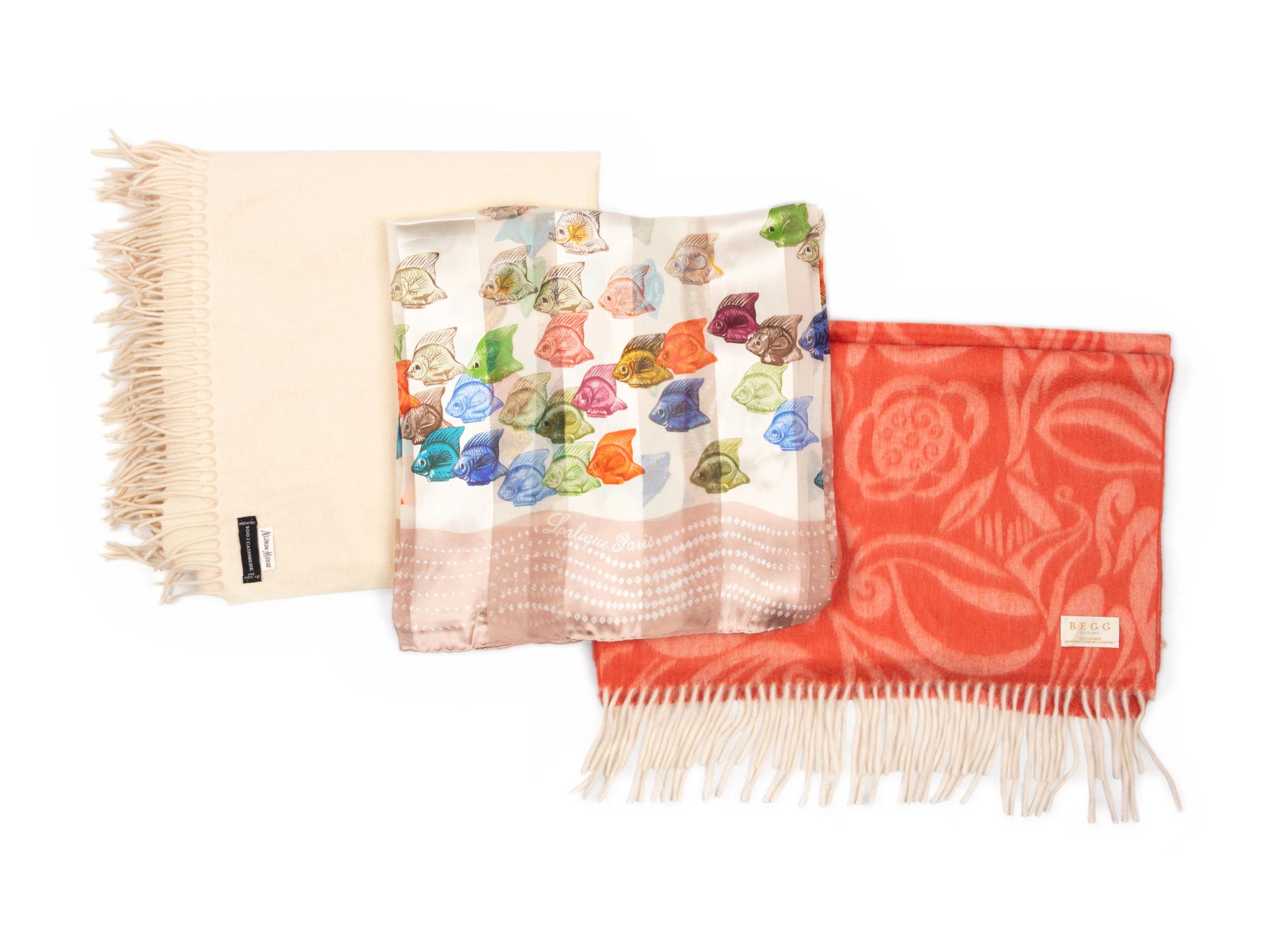 Group of 18 Designer Scarves & Shawls, 1960-2000s