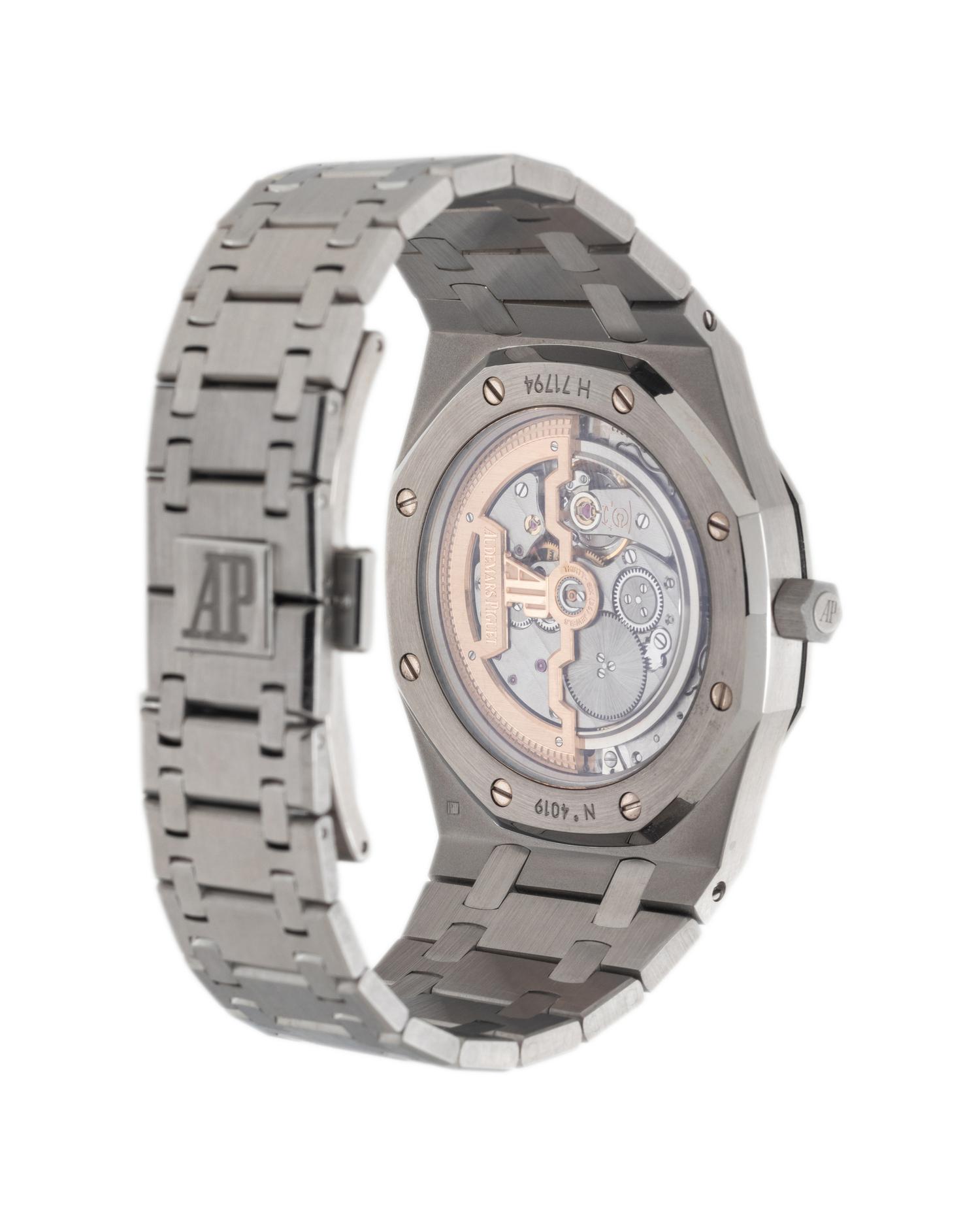 AUDEMARS PIGUET, REF. 15202ST STAINLESS STEEL 'ROYAL OAK JUMBO' EXTRA THIN WATCH