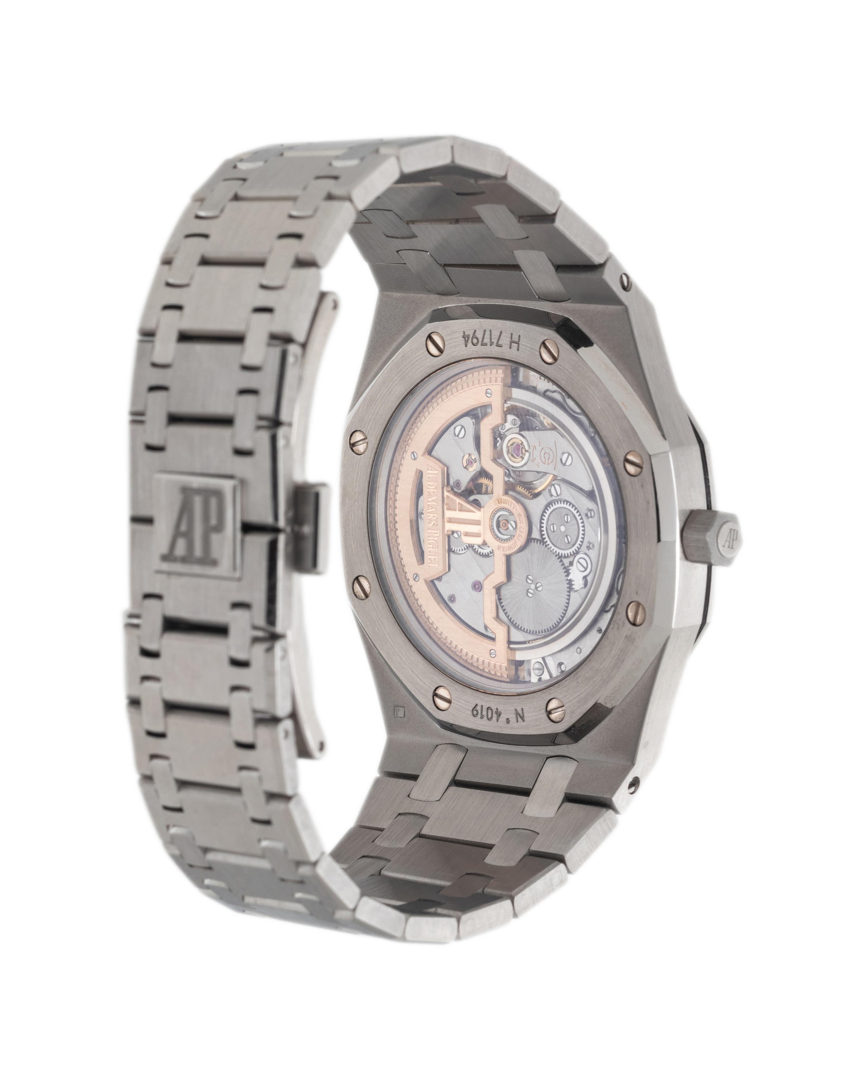 AUDEMARS PIGUET, REF. 15202ST STAINLESS STEEL 'ROYAL OAK JUMBO' EXTRA THIN WATCH