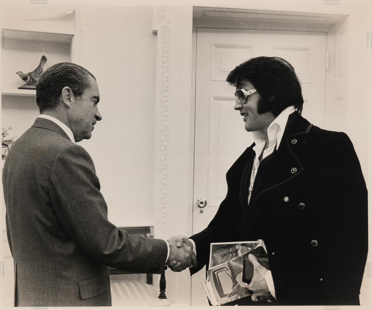 Elvis Presley, 1956 and Untitled (Elvis and Nixon ) (two works)