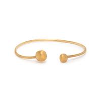 YELLOW GOLD FLEXIBLE CUFF BRACELET