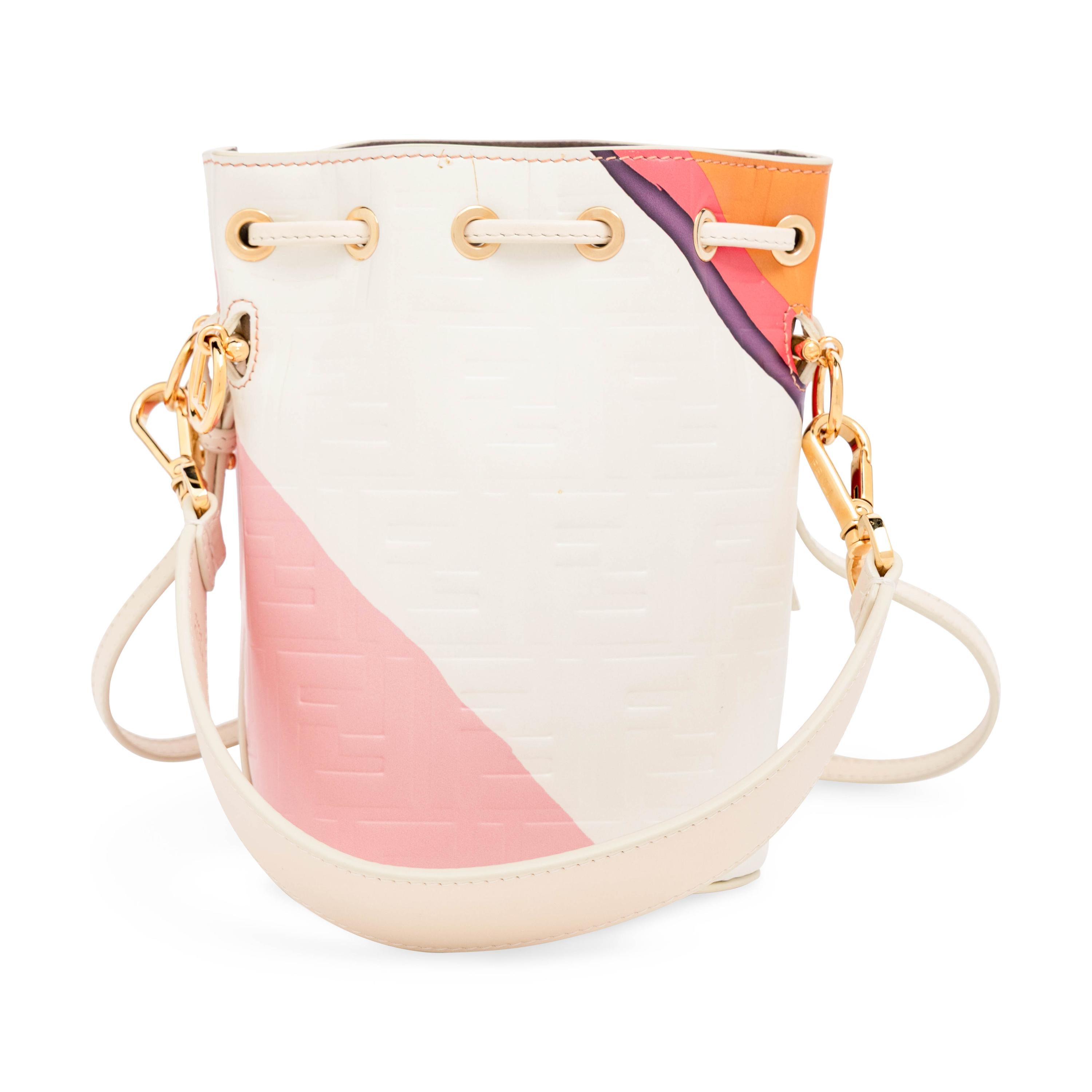 Fendi, Mon Tresor Bucket Bag in Embossed Leather