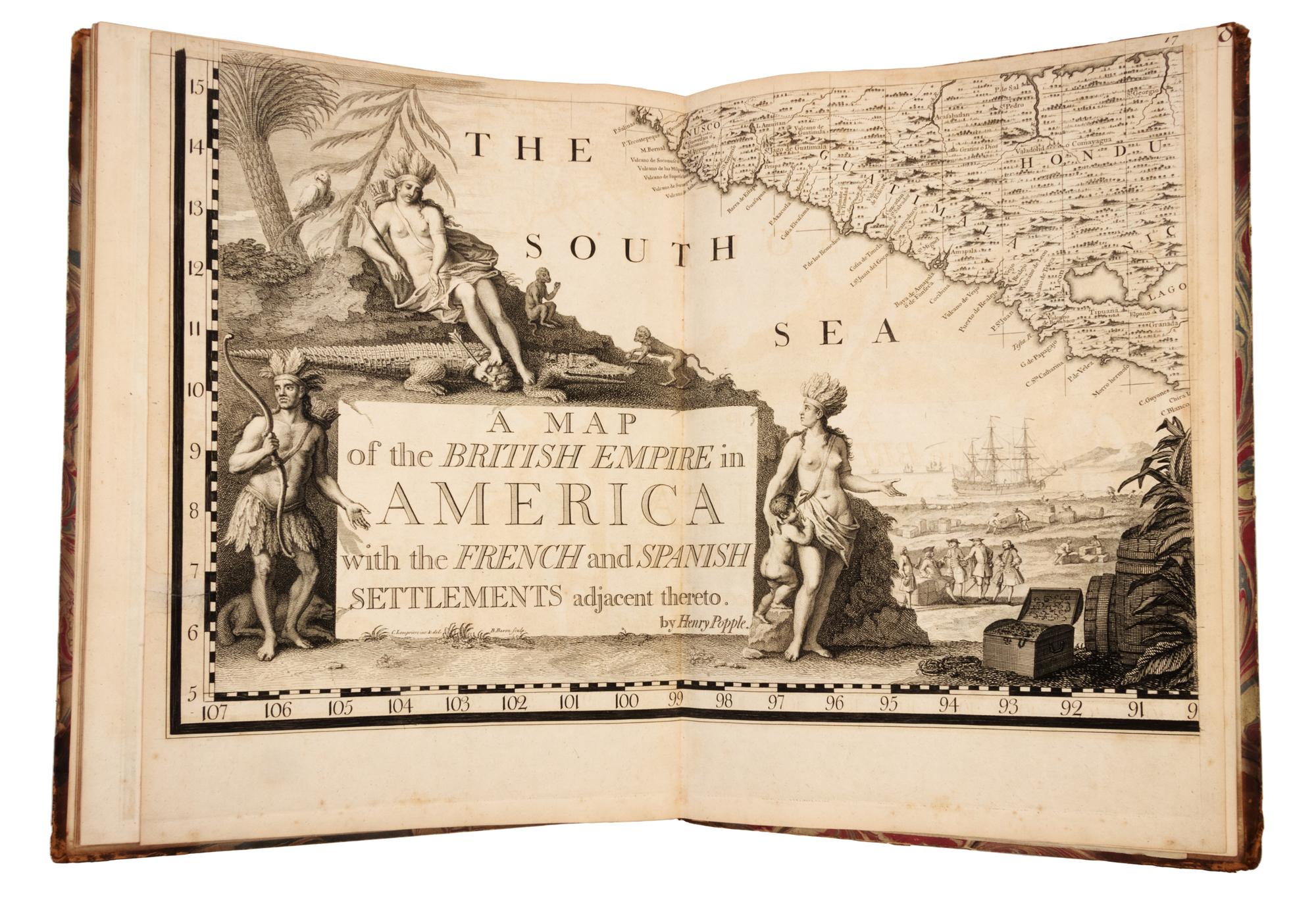 POPPLE, Henry. A Map of the British Empire in America with the French and Spanish settlements adjacent thereto . London, 1733 [ca 1735]