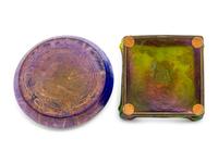 Two Loetz Glass Inkwells