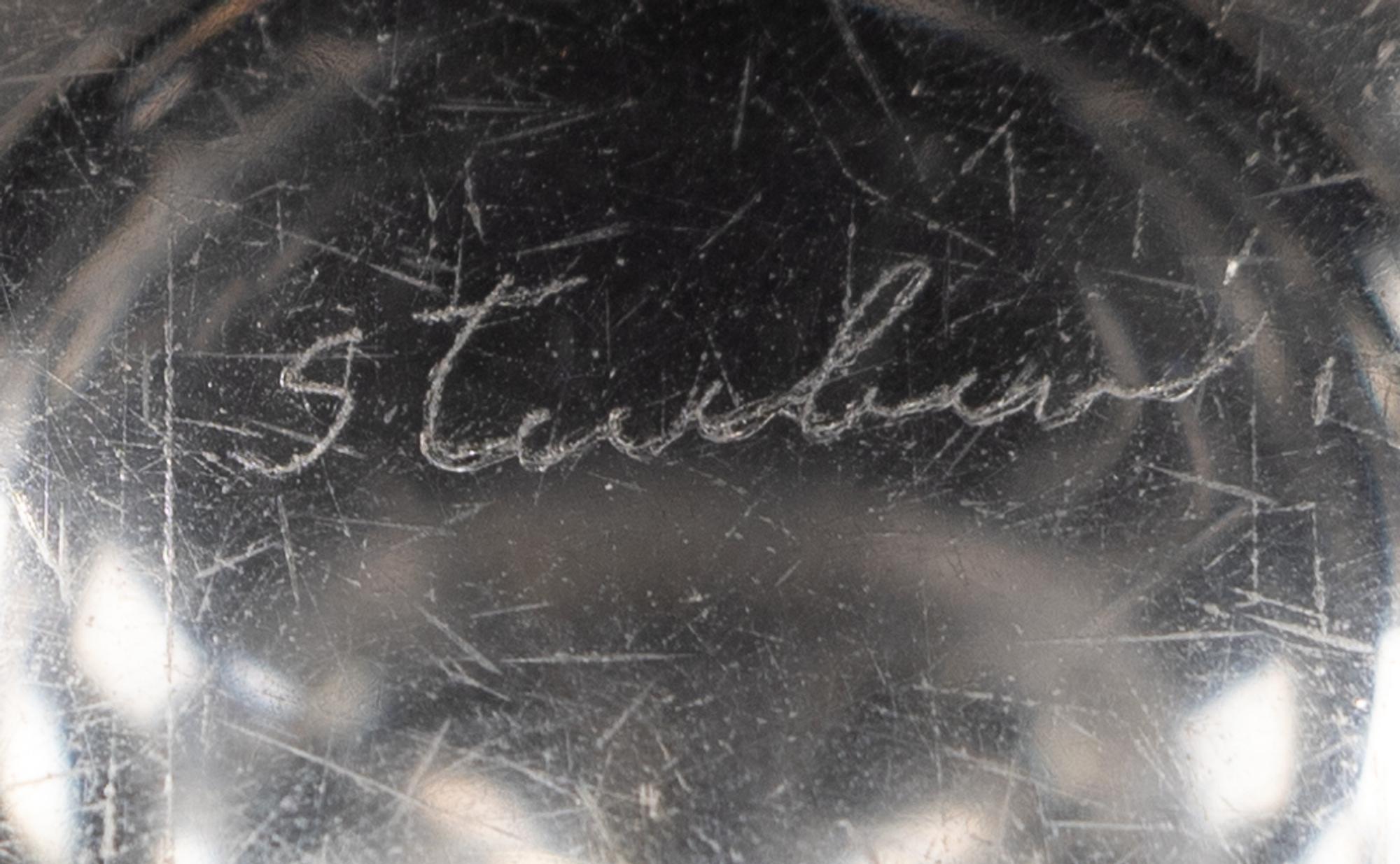 A Set of Twelve Steuben Glass Bread Plates
