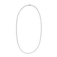 Diamond and White Gold Line Necklace