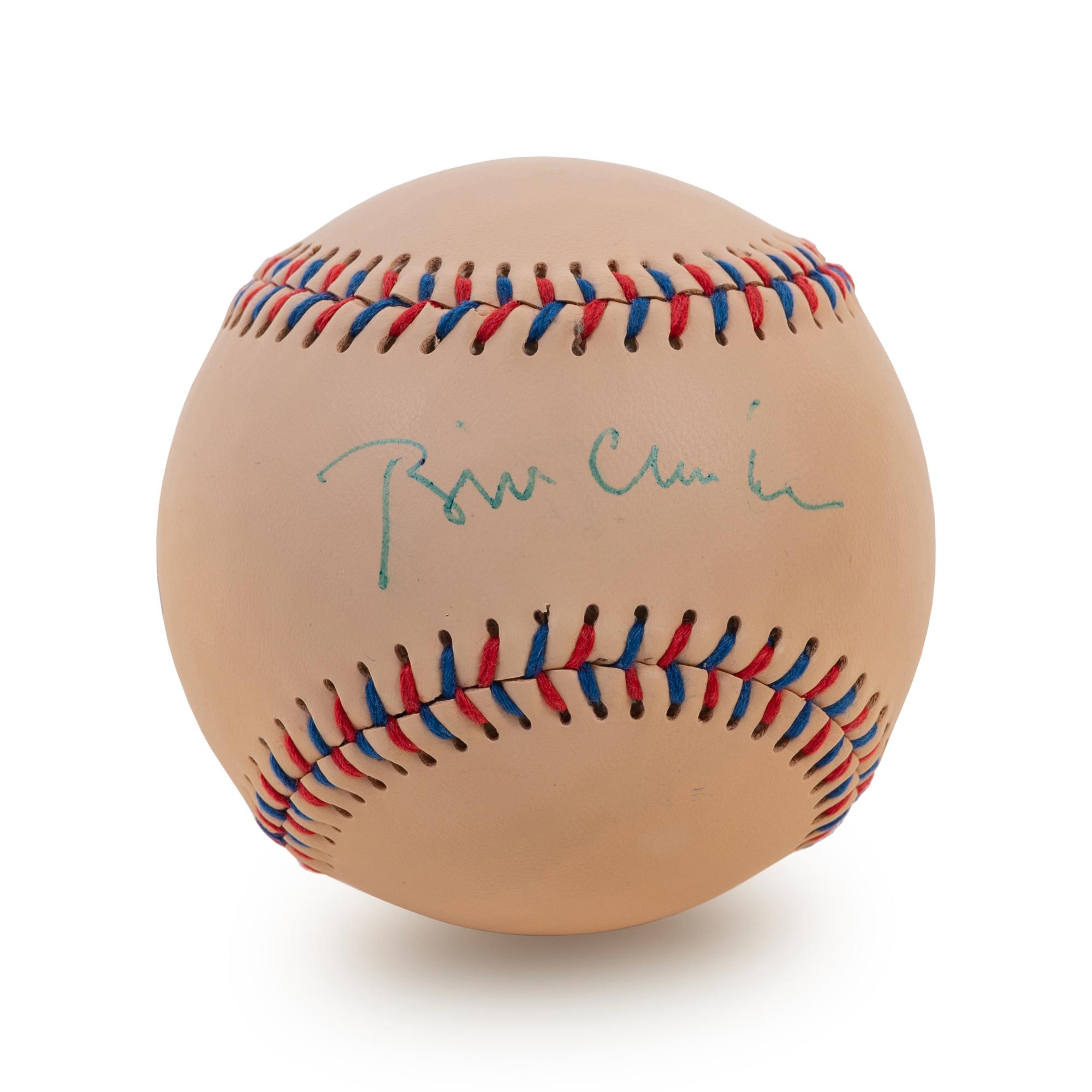 A President Bill Clinton Signed Autograph Baseball (BAS Beckett Authentication Services Certified),