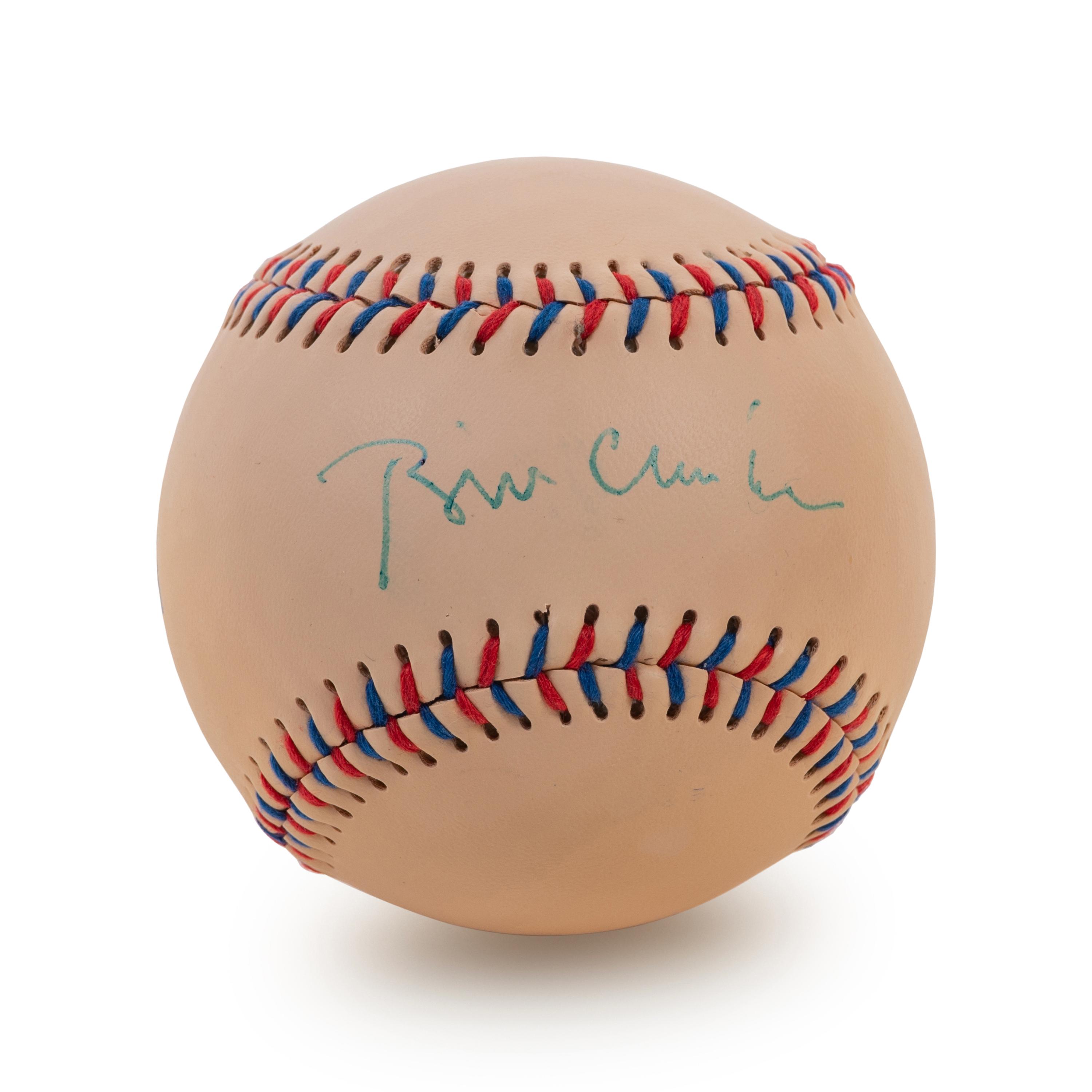 A President Bill Clinton Signed Autograph Baseball (BAS Beckett Authentication Services Certified),