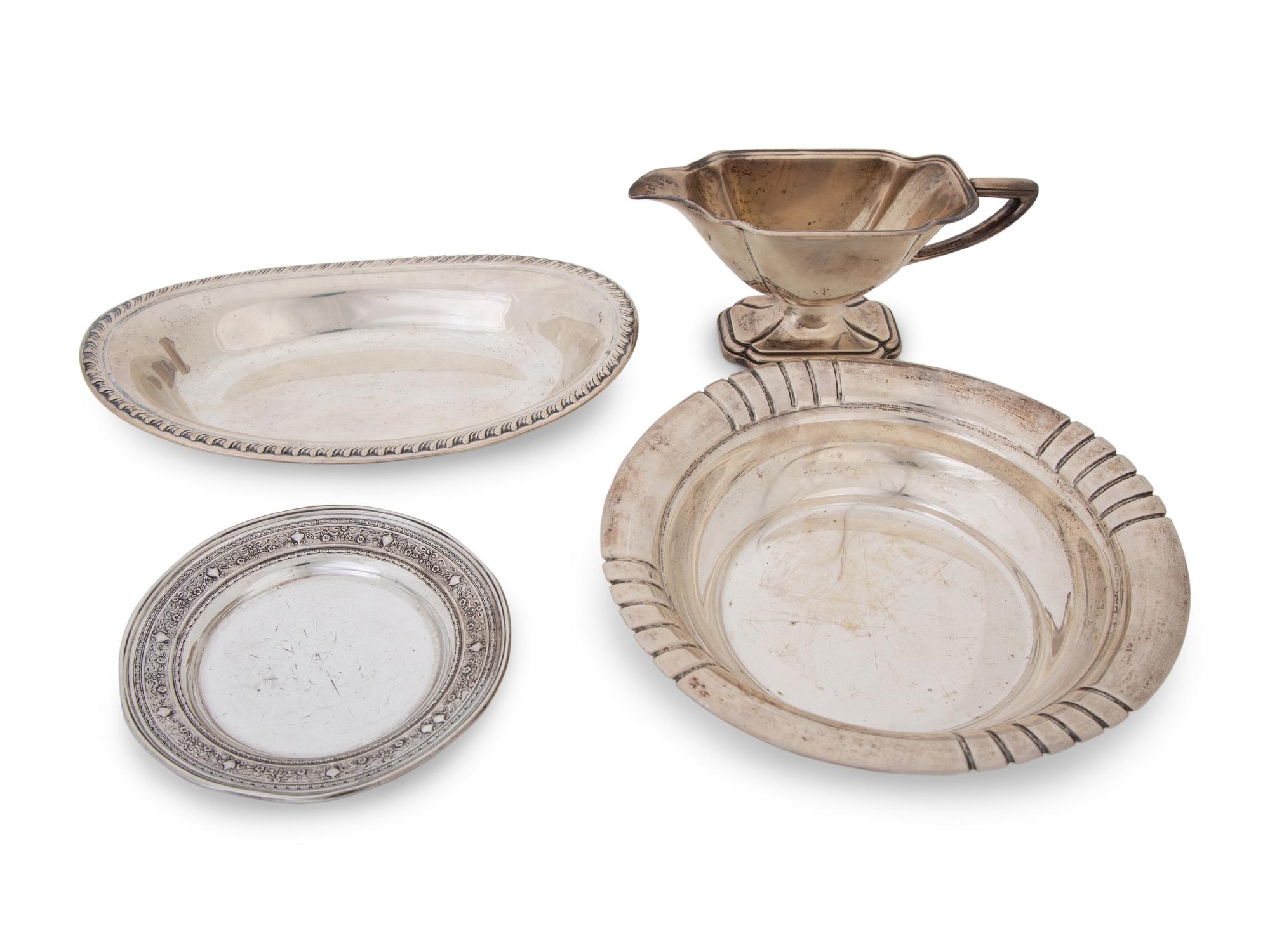 Four American Silver Serving Pieces — 20TH CENTURY