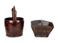 A Chinese Water Bucket and a Grain Bucket — 20TH CENTURY