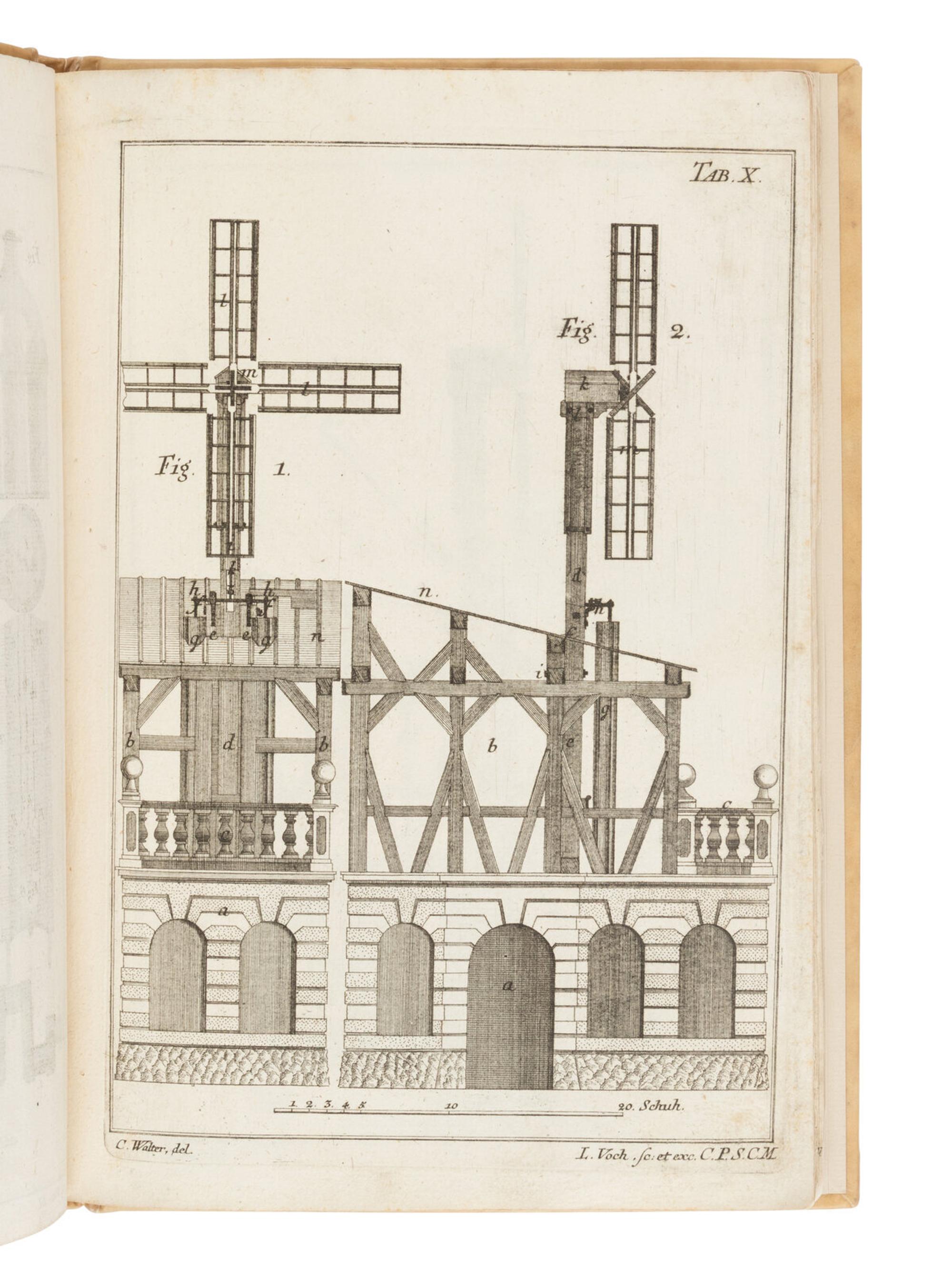 [SCIENCE & TECHNOLOGY]. WALTER, Caspar (1701-1769) and Lucas VOCH (1728-1783). Architectura Hydraulica ober: Anleitunng zu denen Brunnenkunsten. Augsburg: Späth, 1765.