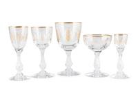 A Group of Tiffin Crystal Stemware
