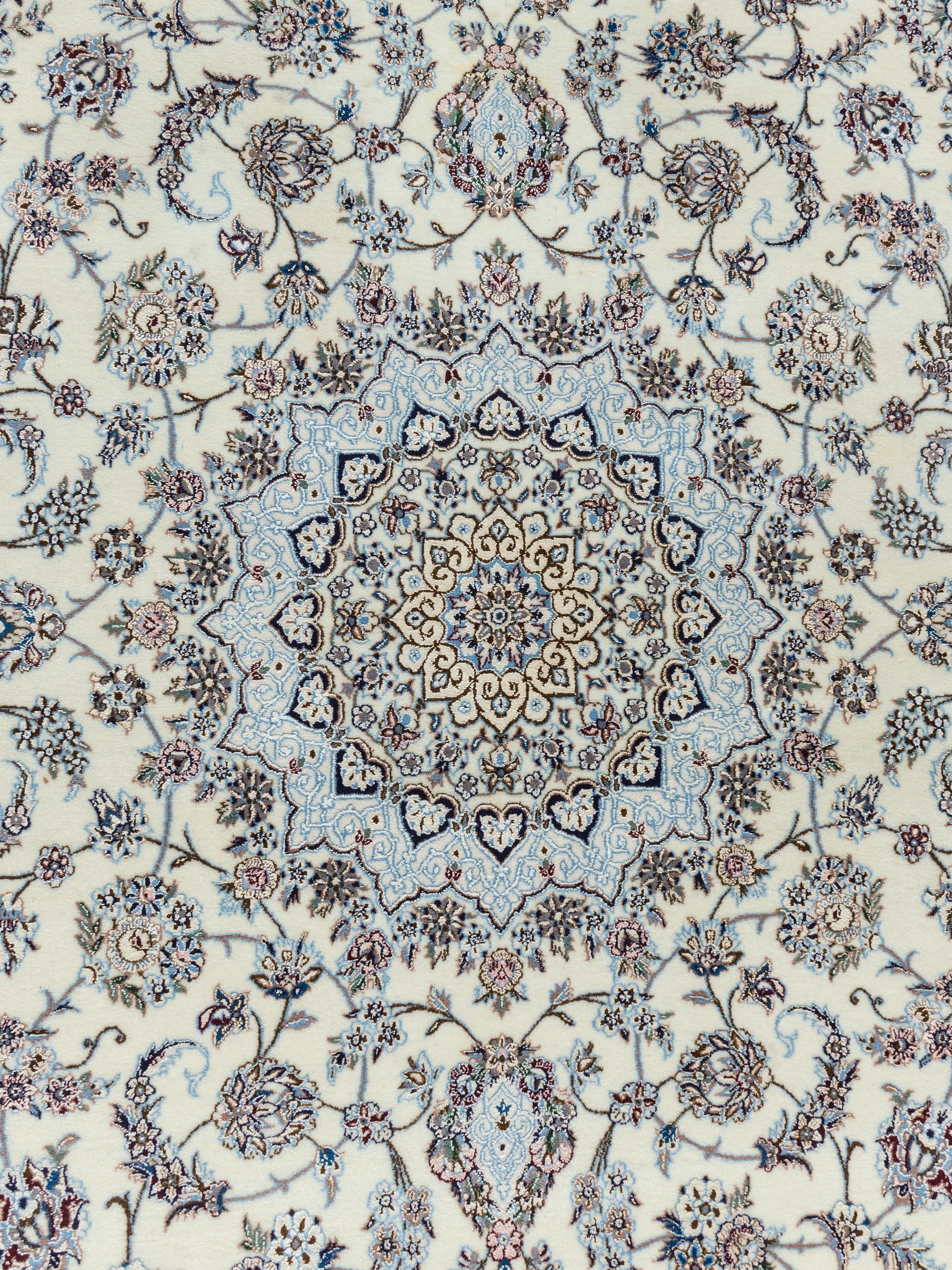 A Nain Silk Rug